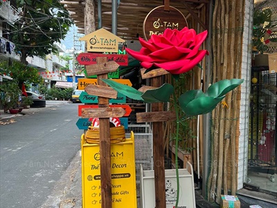 [Order 3-5 ngày] Cành hoa Hồng cỡ lớn [Nhẹ - Có đế tự đứng] D180cm CANHHOA-11